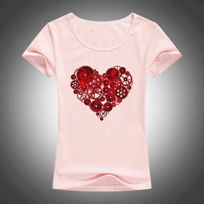 2016 الصيف القطن أزياء تي شيرت المرأة الحب والعتاد المطبوعة س الرقبة قصيرة الأكمام قمم تيز camiseta 1889 2016 الصيف القطن أزياء تي شيرت المرأة الحب والعتاد المطبوعة س الرقبة قصيرة الأكمام قمم تيز camiseta 1889
