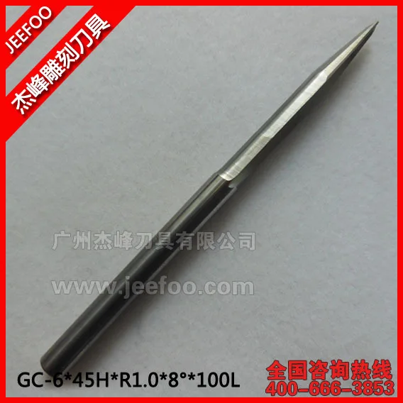 

6*45H*R1.0*8Degree*100L Taper Ball Nose End Mills/Cnc Tools/Cnc Router Bits /End Mills /For Acrylic/MDF.PVC.ABS/Plastic