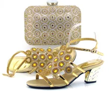 Free shipping newest design font b woman b font Italian fashion shoe and bag to match