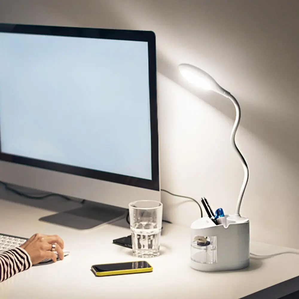 

USB LED Table Lamp Touch Dimmer 3 Modes Adjust Brightness Bedside Reading Book Light Rechargeable Power Lamp Lampada Comodino