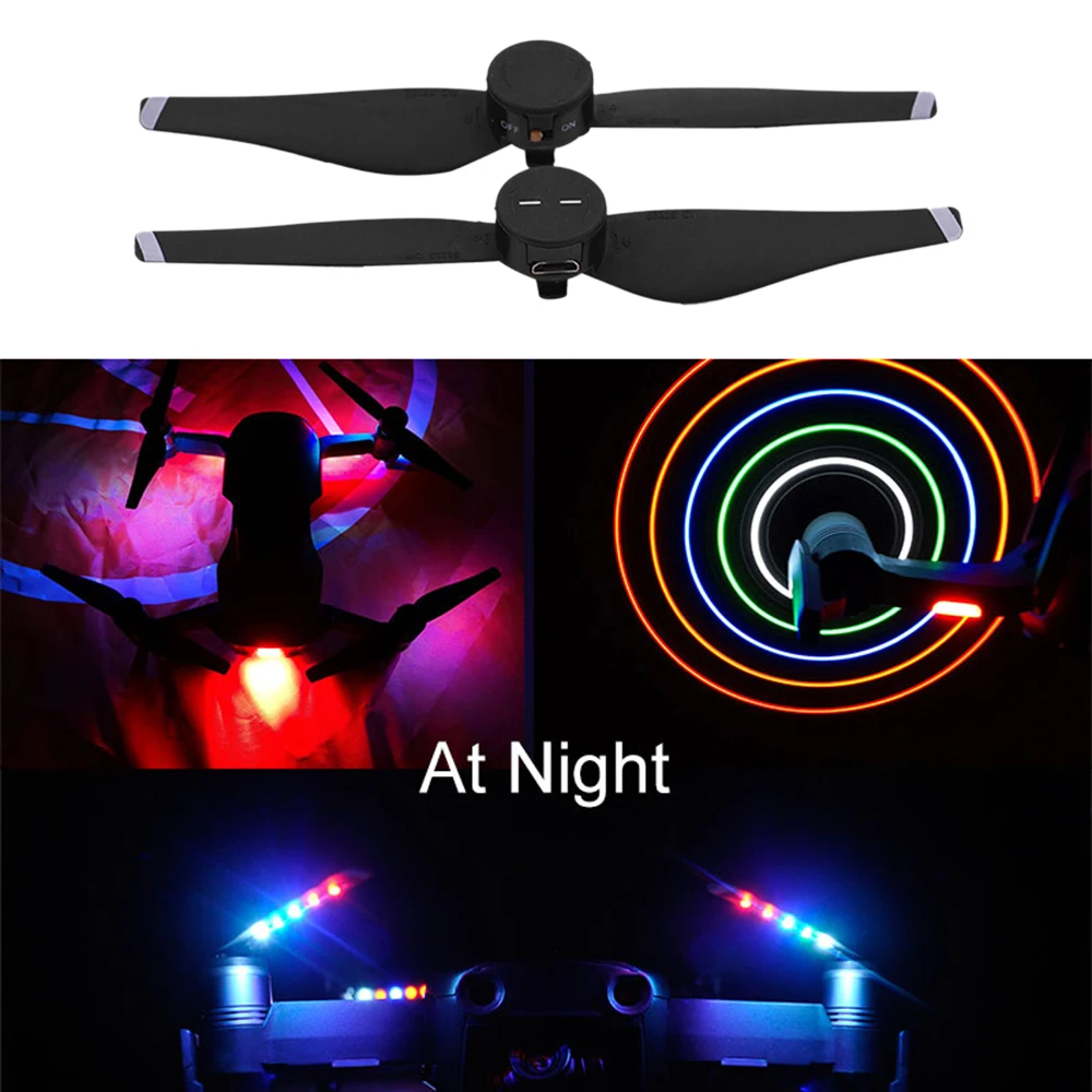 Quick Release световой вспышки винтов лопасти свет ночной полет для DJI Мавик реквизит Air 5332/5333 Drone USB Зарядное устройство реквизит Quick Release световой вспышки винтов лопасти свет ночной полет для DJI Мавик реквизит Air 5332/5333 Drone USB Зарядное устройство реквизит