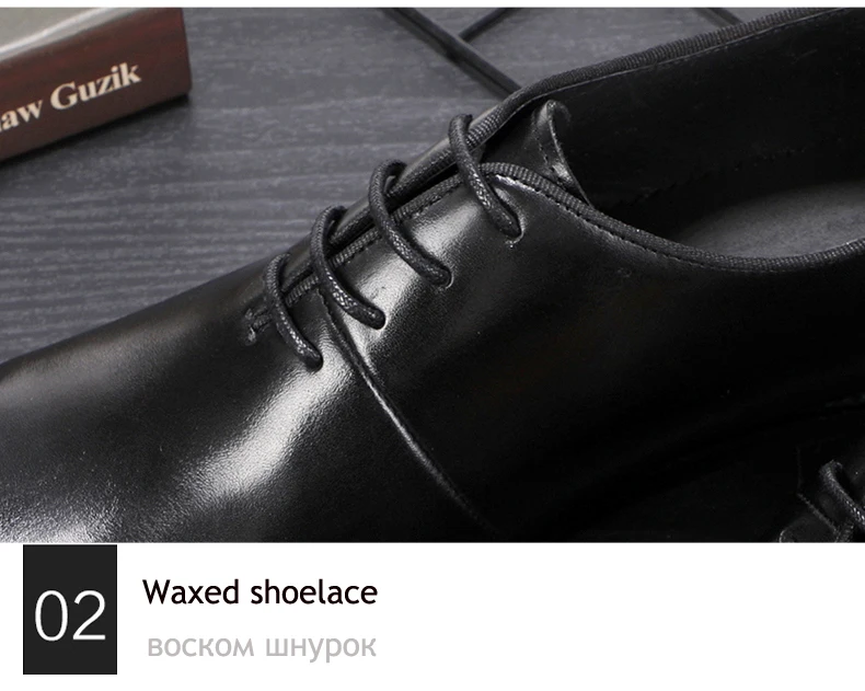 Mens Leather Casual Shoes Business Moccasins Men Wedding Shoe Men Genuine Leather Oxfords Shoes Black Leather Shoes Mens Size 45 (12)
