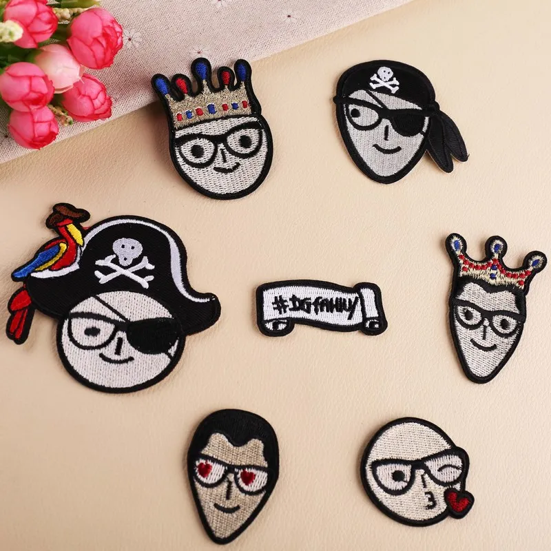 Lovely cartoon head Embroidered cloth computer embroidery chapter fashion DIY Dress adornment patch | Дом и сад
