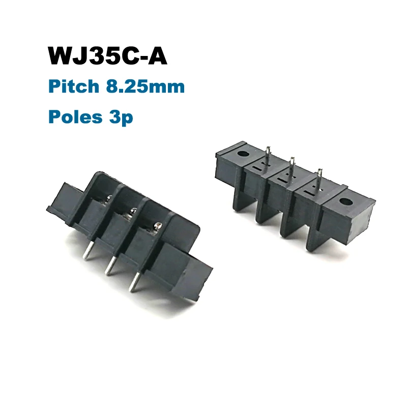 5 шт. Шаг 8 25 мм Барьерная Клеммная колодка PCB Прямая 2/3/4/5/6Pin разъемы для проводов с