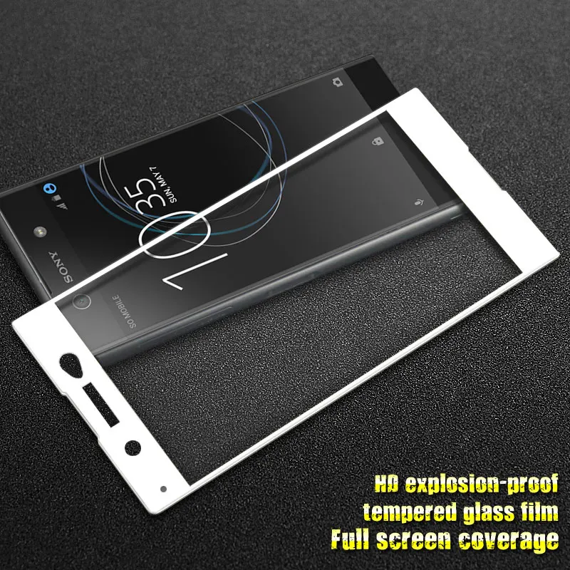 Закаленное 3d стекло для Sony Xperia XA1 полноэкранная Взрывозащищенная защитная пленка