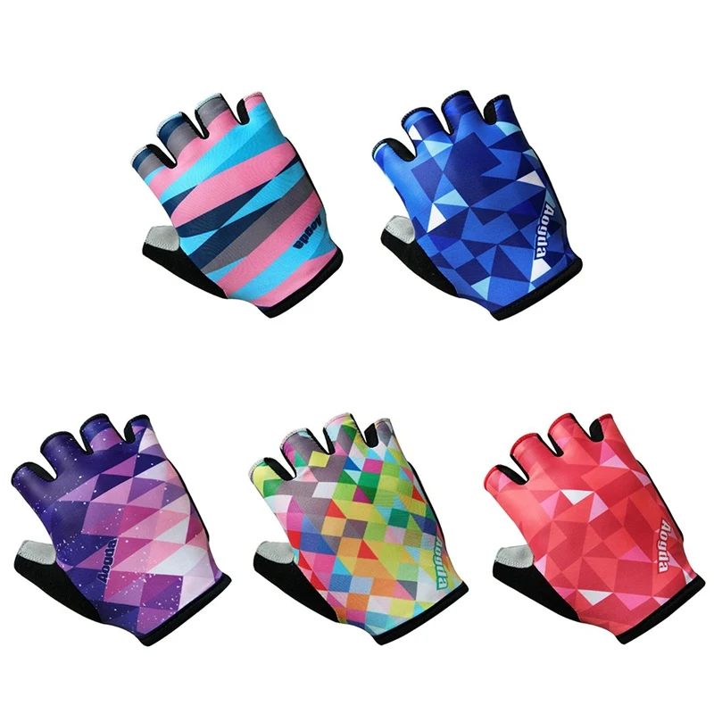 

2019 Hot Running Gloves Unisex Half Finger Silicone Gel Thickened Pad Shockproof Breathable MTB Bicycle Bike Short Gloves