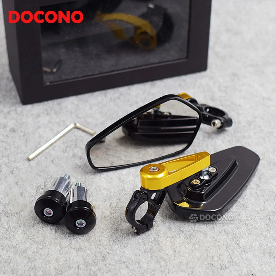 

Motorcycle 7/8" 22mm handlebar end side rearview mirror For yamaha xj6 DIVERSION F xjr 1300 xsr 300 700 900 kawasaki er4n er6n