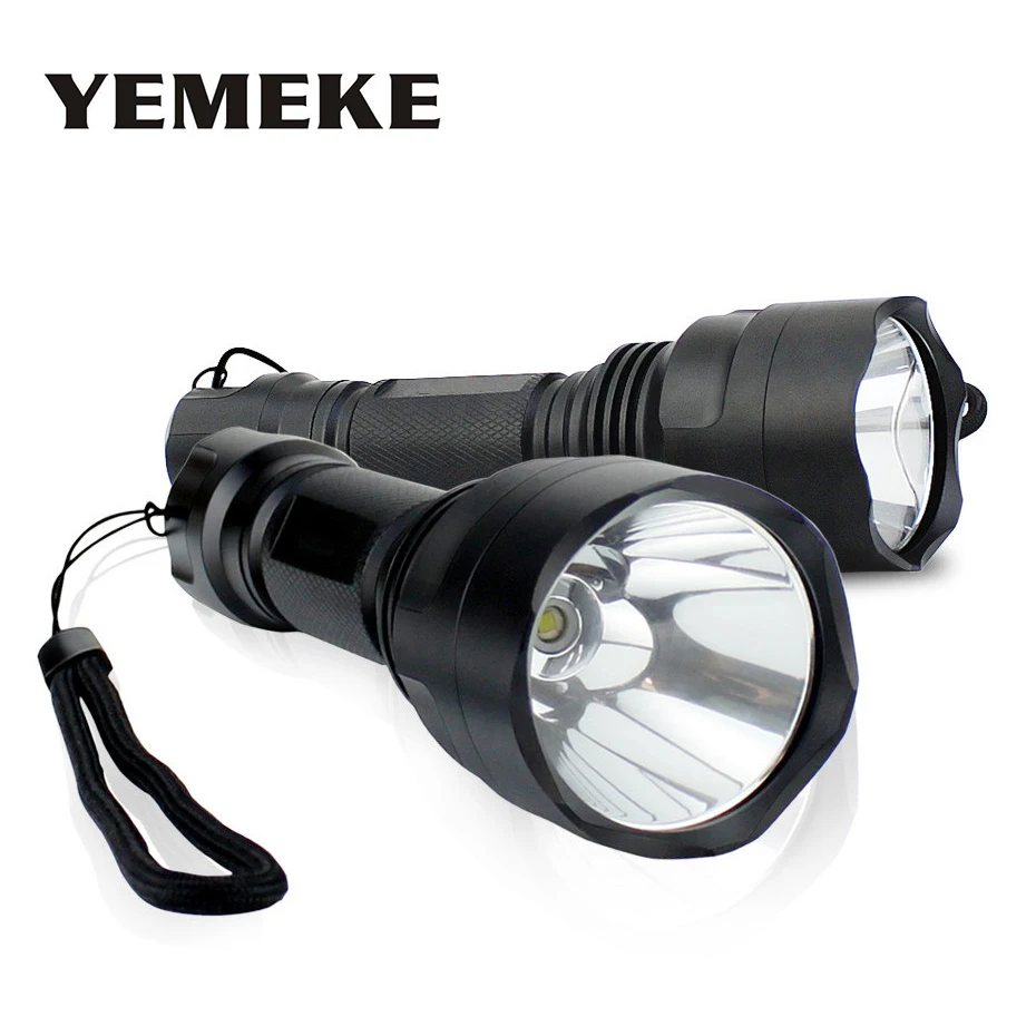 

2018 Newest T6 Led Flashlight Tactical 4 Modes Waterproof Led Torch Light Use Rechargeable 18650 Battery For Outdoor Camping