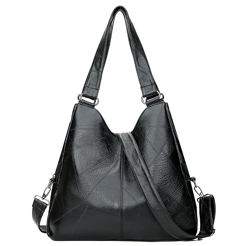 Sisjuly Ретро вместительные сумки женские ручные сумки дизайнерские роскошные сумки женские сумки через плечо женские сумки с верхней ручкой модные брендовые сумки - Цвет: Черный