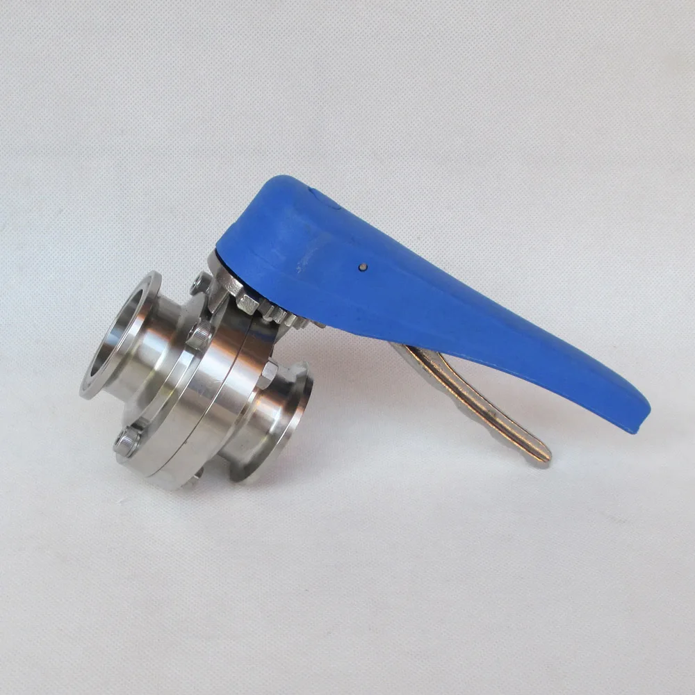 

1.5'' Sanitary Tri Clover Compatible Butterfly Valve - Squeeze Trigger