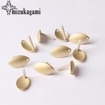 

Zinc Alloy Golden Oval Horse Eye Earrings Base Earrings Connector 10X13mm 6pcs/lot For DIY Fashion Earrings Making Accessories
