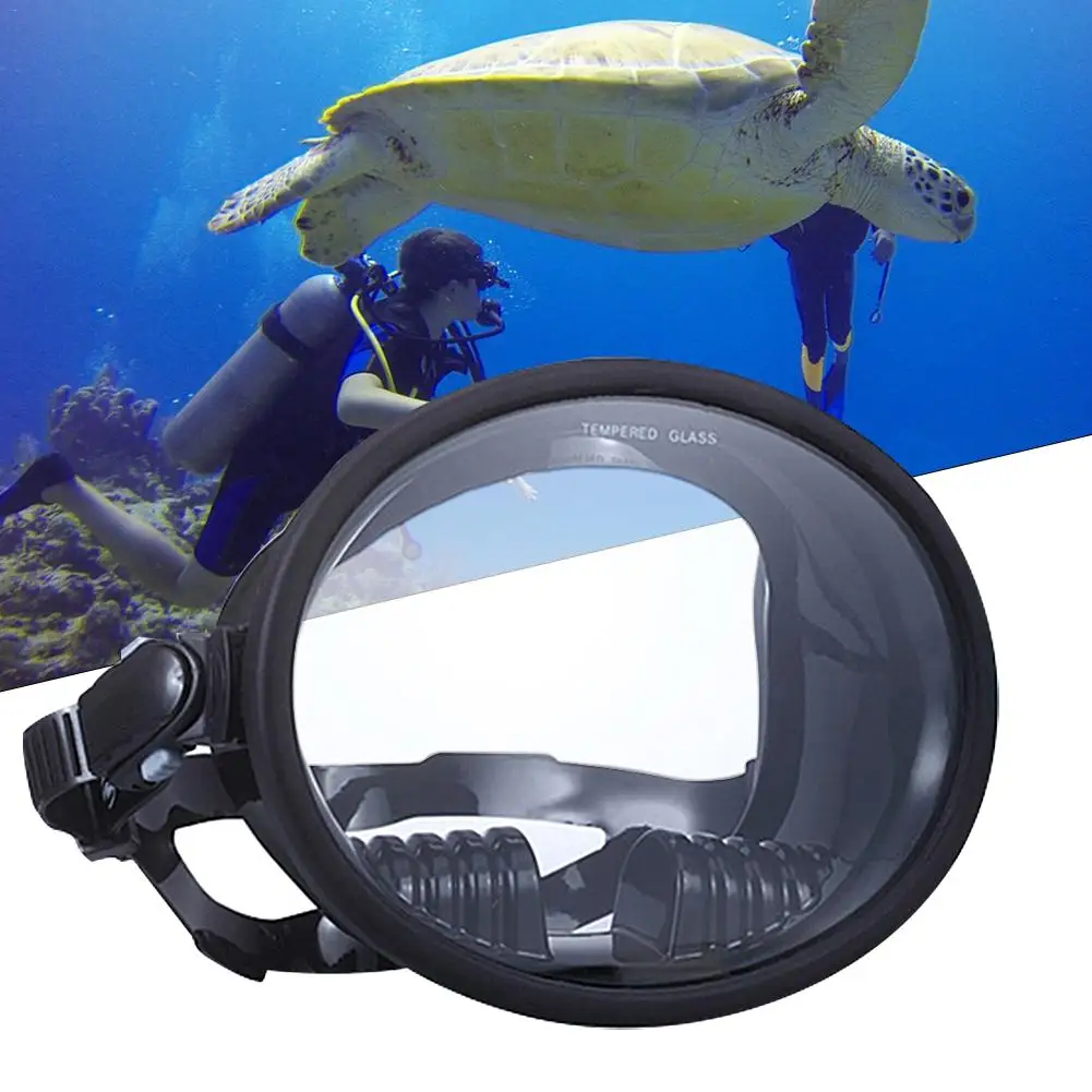 Панорамная маска для дайвинга с широким обзором прочная акватика Скуба-Дайвинг подводное плавание бескаркасная Маска Закаленное стекло