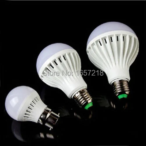 Высокая мощность E27 B22 E14 светодиодные лампы 2835/5730SMD 3 Вт 5 7 9 12 220 В AC180 226v лампочки