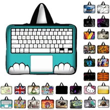 10 11,6 13,3 13 14 15 15,6 17 17,3 дюймов клавиатура печати Laptop sleeve Тетрадь Сумка Messenger PC Сумочка для ipad macbook hp
