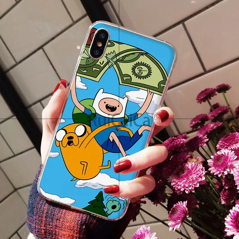 Чехол для телефона Ruicaica Adventure Time с Джейком и Финном bmo Apple iPhone 8 7 6 6S Plus X XS MAX 5 5S SE