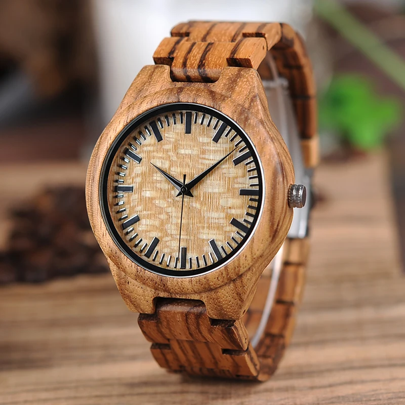 BOBO BIRD L-G23 Прямая винтажные OEM полосатые деревянные часы мужские пол ручной работы Кварцевые деревянные наручные часы Пользовательский логотип