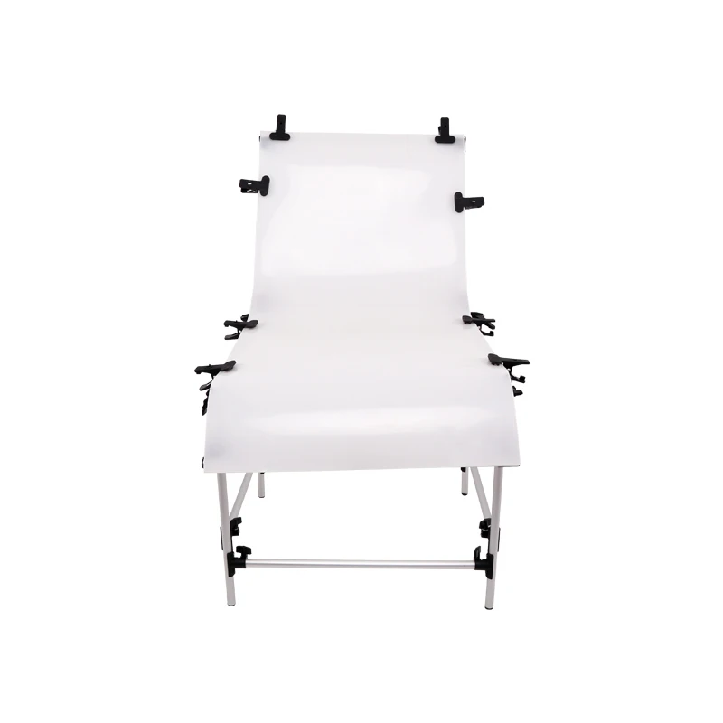 

Photographic Studio Photo Table Shooting Tables With White PVC Cover 60cmx130cm Background Shooting Board Photography Camera