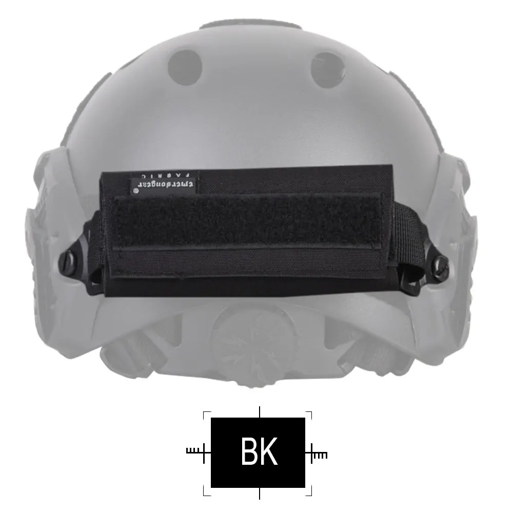 Emersongear Ops-Core style Быстрый задний противовес Быстрый аксессуар для шлемов чехол - Цвет: BK