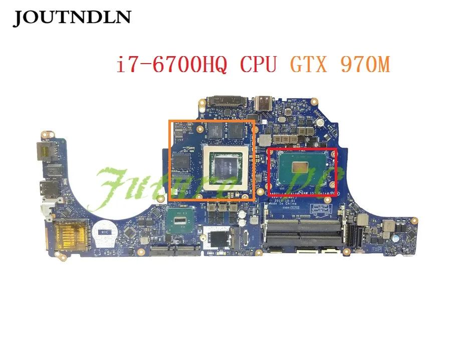 JOUTNDLN FOR Dell Alienware 17 R3 Laptop Motherboard DVV6W 0DVV6W CN-0DVV6W LA-C912P i7-6700HQ CPU GTX 970M GPU Test work | Компьютеры и