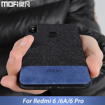 

Xiaomi Redmi 6 case cover Redmi6 Pro back cover silicone edge fabric protective case capas coque MOFi original Redmi 6A case