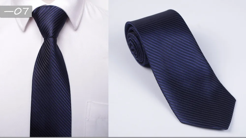 Классический мужской деловой формальный свадебный галстук 8 см в полоску, модный галстук-рубашка, аксессуары для одежды