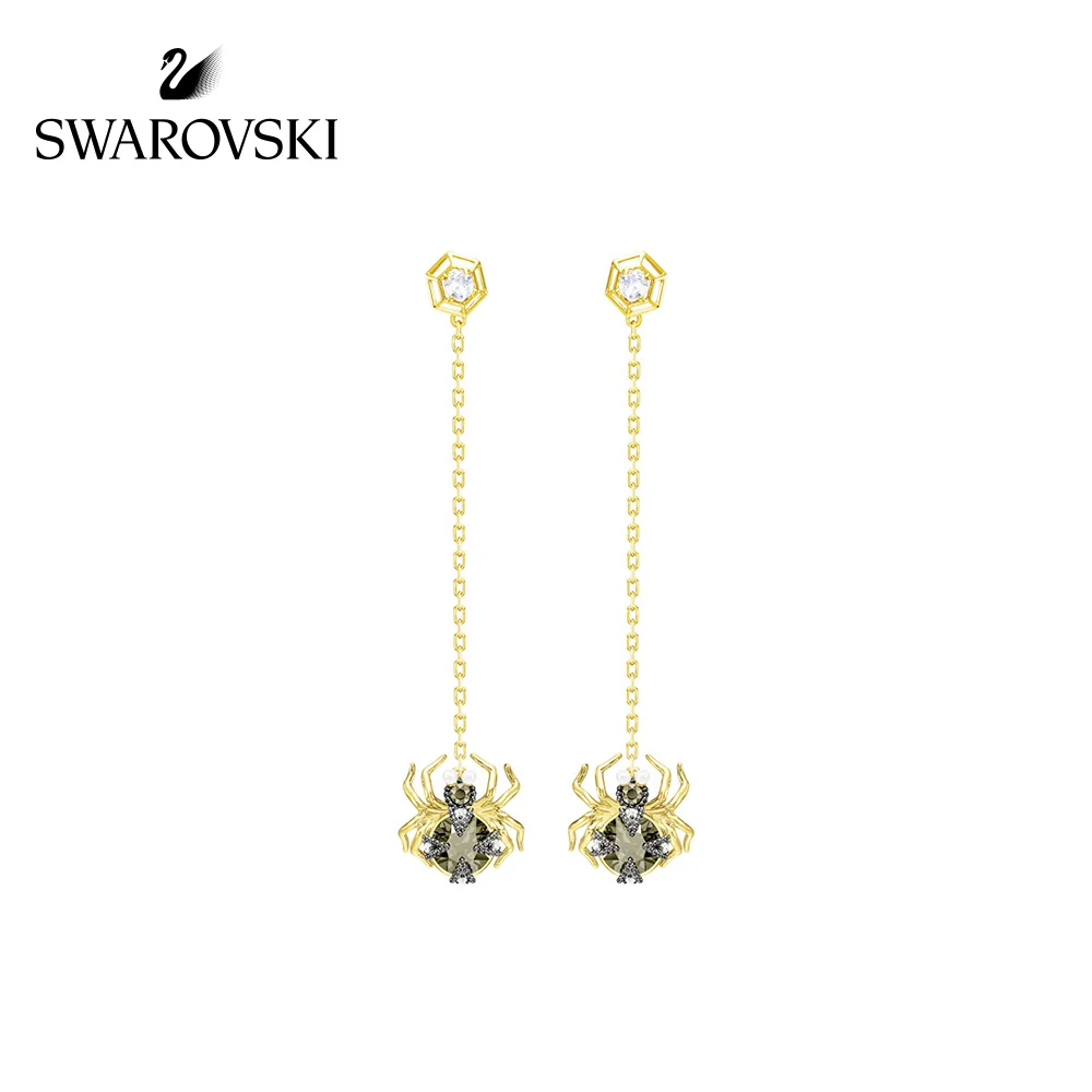 

Original Genuine Swarovski MAGNETIC Enchanting spider delicate female ear string drop earring 5412895