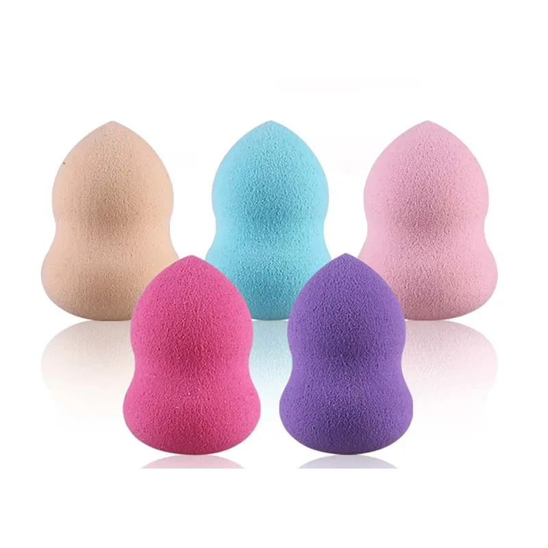 10 шт./компл. Профессиональный красочная губка для макияжа сухой мокрой, пудра, румяна, Foudation BB кремовый косметический пуф