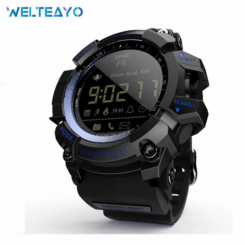 

Smart Watch Bluetooth Digital Men Clock Pedometer Waterproof IP67 Sport Step Band for ios Android iPhone xiaomi Huawei Wristband