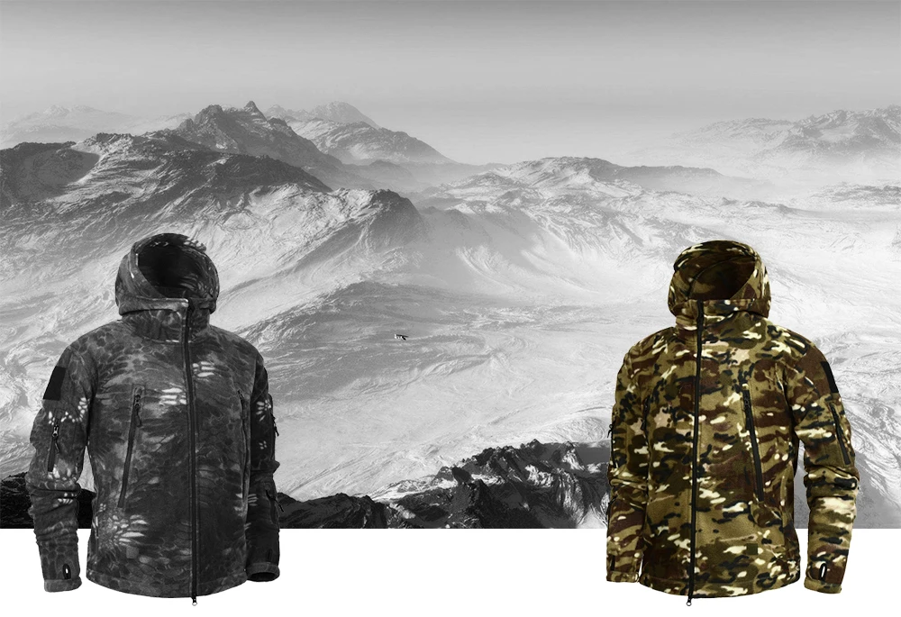 roupas táticas dos homens polar quente do