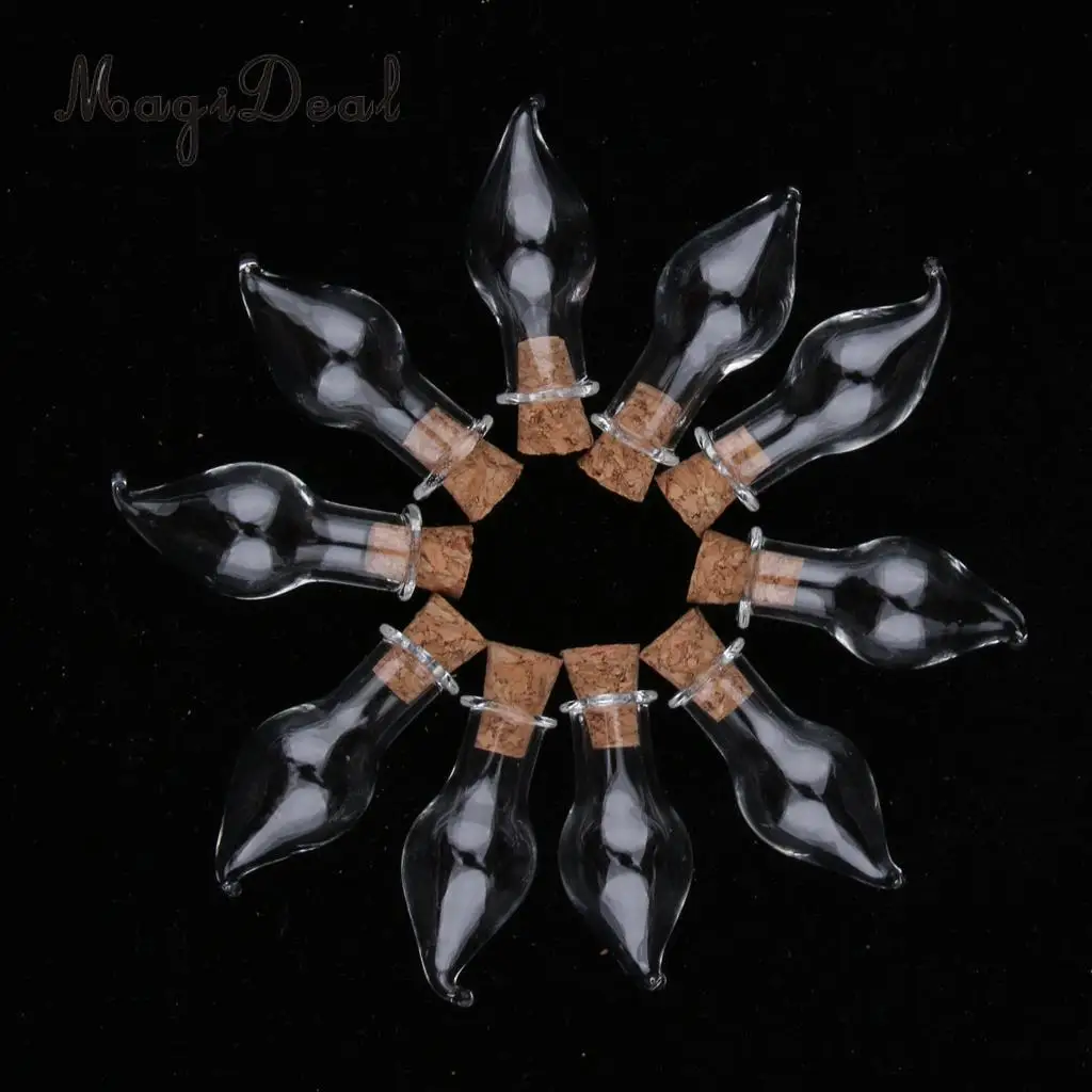 10pcs 2ml Small Glass Wishing Bottles Essential Oils Jars  Fragrance Reed Diffuser Vials DIY Decoration Tool