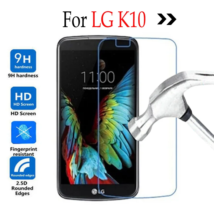 

0.26mm 9H Tempered Glass Full For LG K10 K 10 Screen Protector Cover For LG K410 K420N K430ds K430dsY Front Guard Film