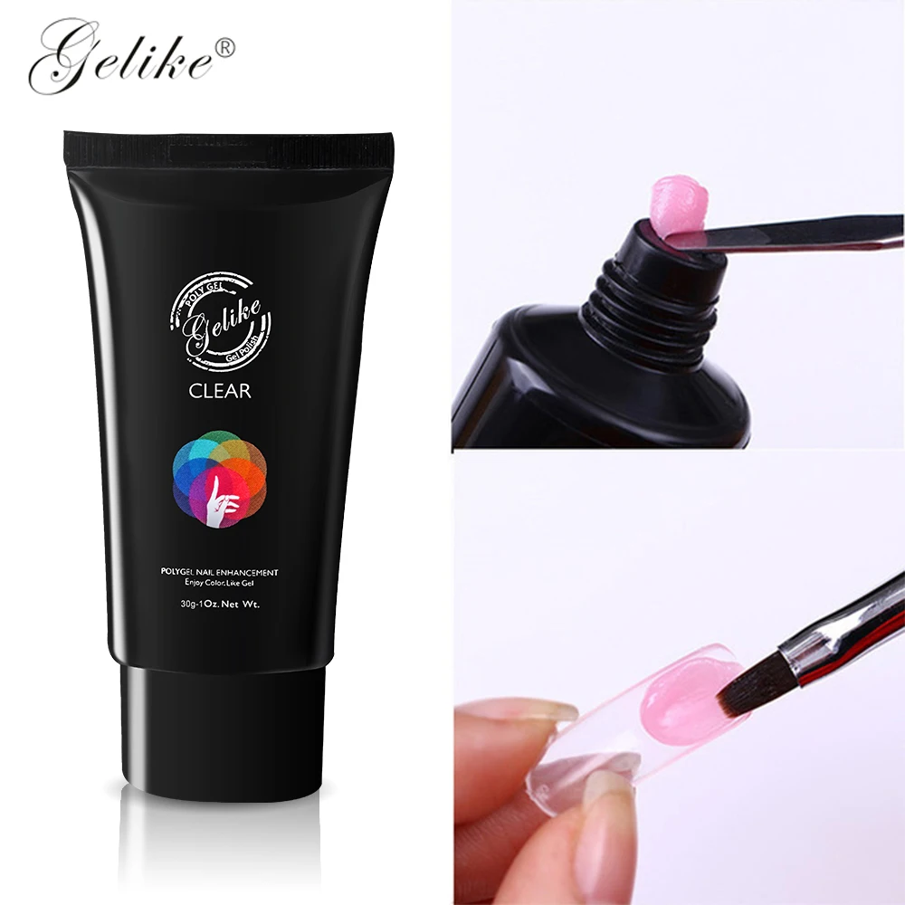 

Gelike 30g French Tips Gel Color Nail Art Manicure Nail Builder Extending UV LED Gel Poly Gel