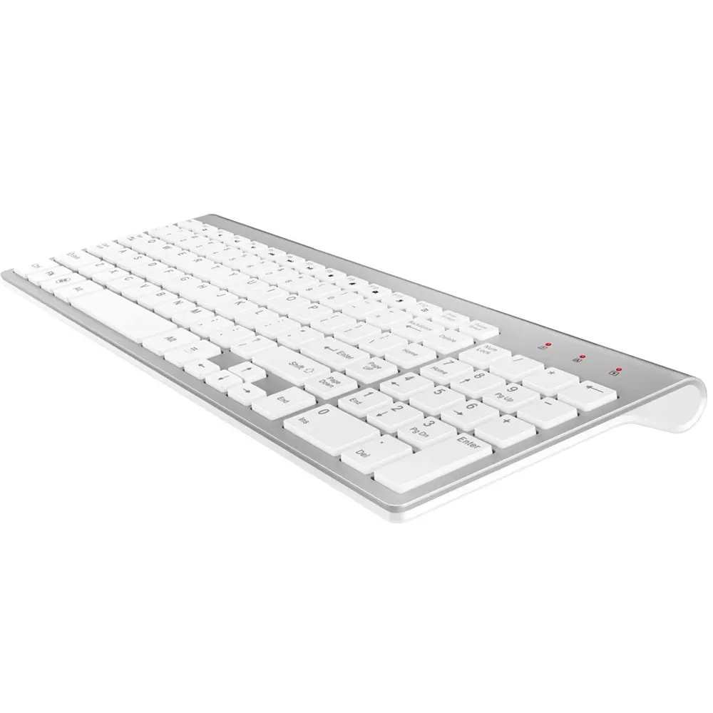  Ergonomic Ultra-Thin Low-Noise 2.4G Wireless Keyboard and Mouse Combo Wireless Mouse for Mac Pc Win