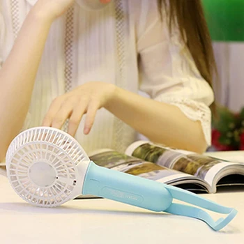 

Portable Rechargeable Handheld Mini USB Fan Pocket Conditioner Air Cooler Battery Power Bank Led Fan Rainbow for outdoor Fan