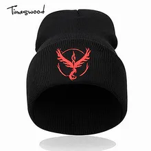 Зима мультфильм Покемон го вязанная шапка с вышивкой для женщин и мужчин осень теплая вязаная Лыжная Шапка Кепка покемон