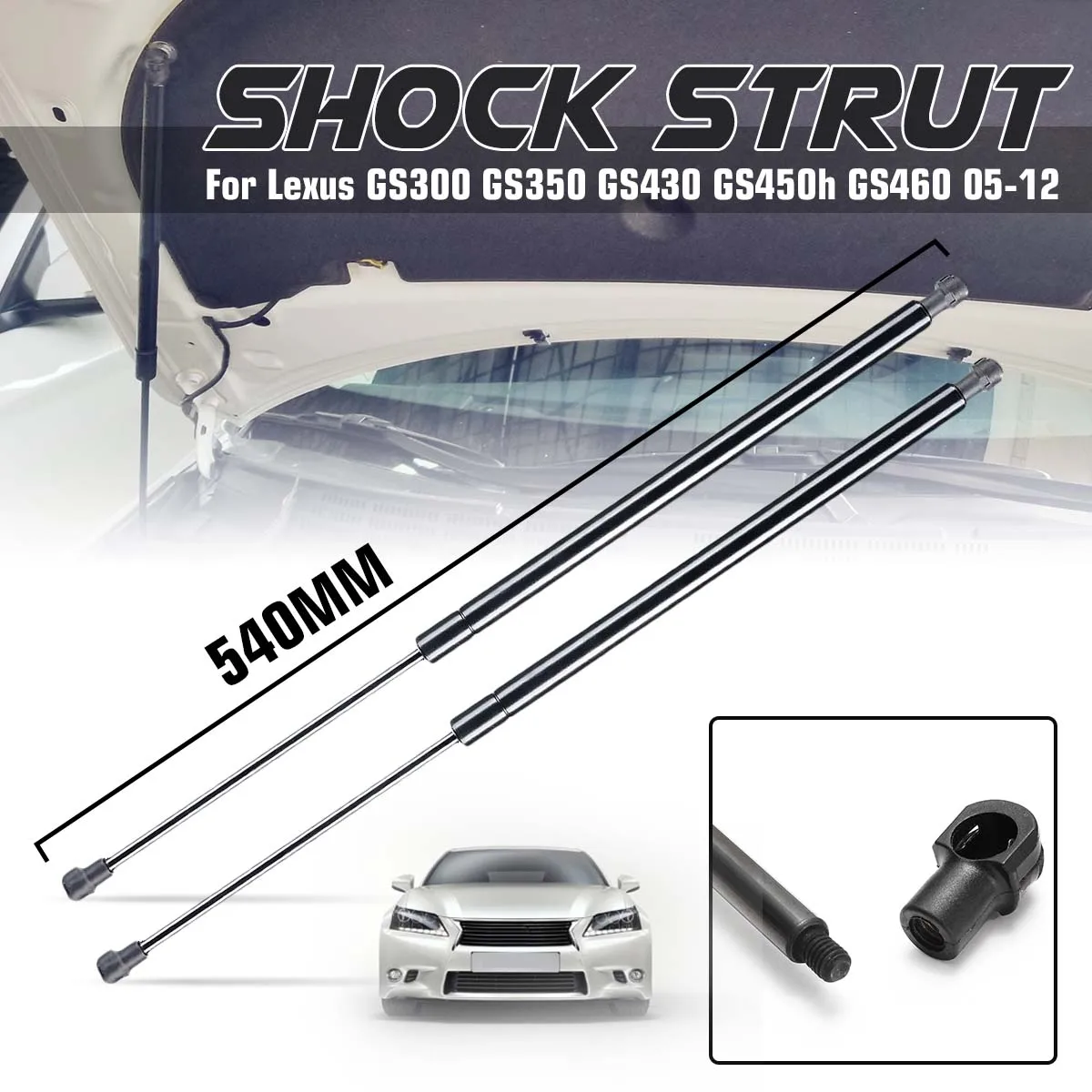 OCPTY Hood Lift Supports Gas Springs Struts Shocks for Lexus GS300 1998-2005 for Lexus GS400 1998-2000 for Lexus GS430 2001-2005 OCPTY Hood Lift Supports Gas Springs Struts Shocks for Lexus GS300 1998-2005 for Lexus GS400 1998-2000 for Lexus GS430 2001-2005