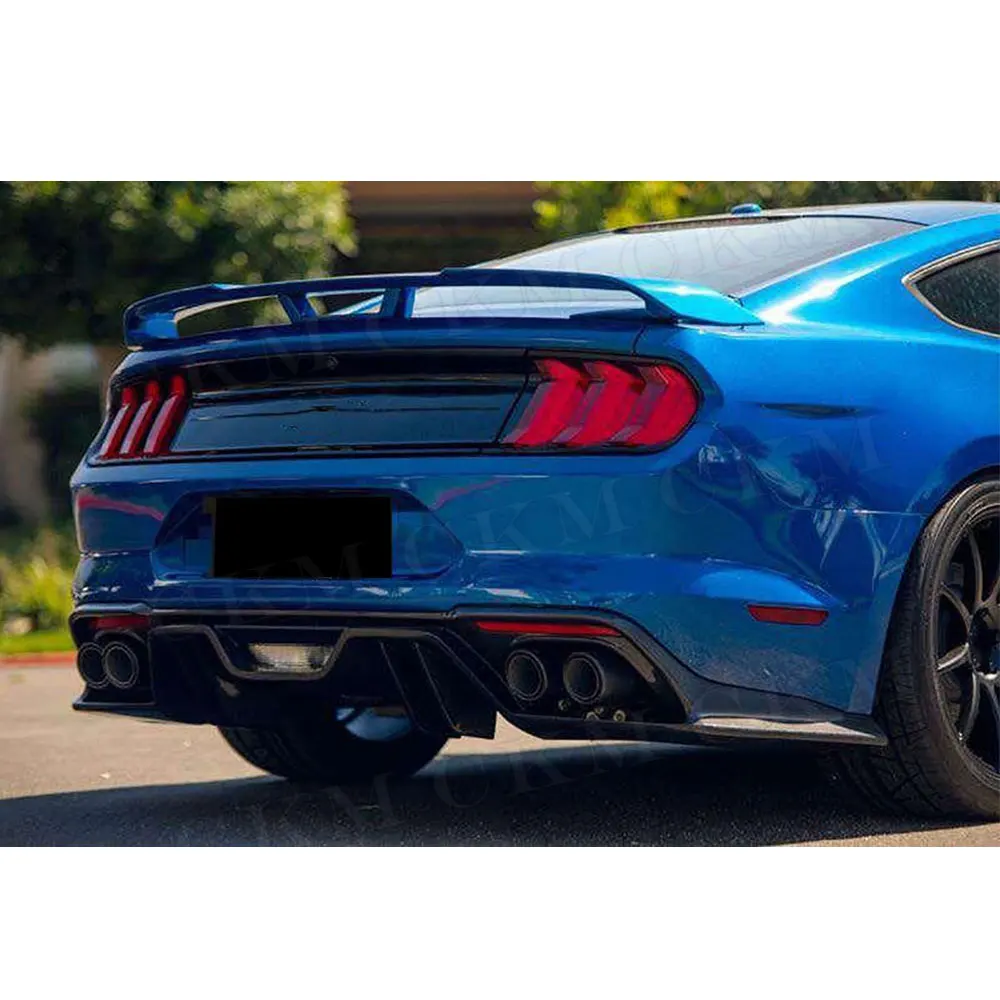 Углеродное волокно черный задний бампер диффузор спойлер для Ford Mustang Coupe