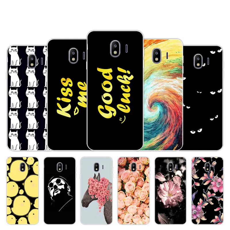 

Ultrathin Case for Samsung Galaxy J4 2018 EU 5.5" For Galaxy J400 SM-J400F Soft TPU Matte Cover Letter Design Silicon Coque