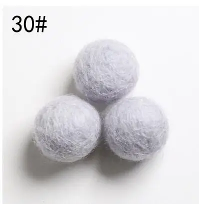 30 шт. многоцветный 2 см шерстяные шарики для гирлянда домашний декор шерстяной шар для комнаты вечерние свадебные DIY аксессуары ремесло - Color: 30 qian hui