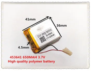 

3.7V,650mAH,[453641] PLIB; polymer lithium ion / Li-ion battery for dvr,GPS,mp3,mp4,cell phone,speaker