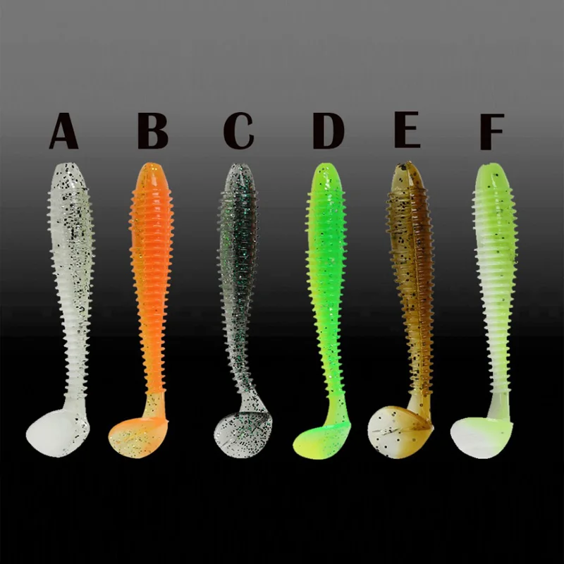

10PCS 75mm/2.8g Pesca Artificial Soft Bait Japan Shad Worm Swimbaits Jig Head Fly Fishing Silicon Rubber Fish Fish