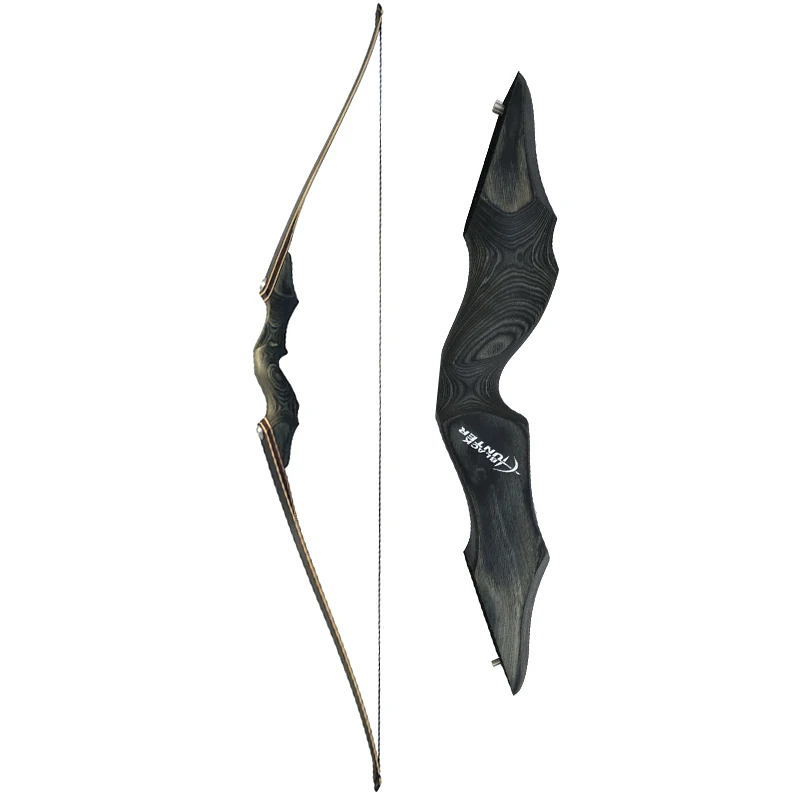 

Black Hunter Takedown Wooden Long Bows Archery Hunting Recurve Bows Archery Equipment for Target Bows and Arrows Hunting Outdoor