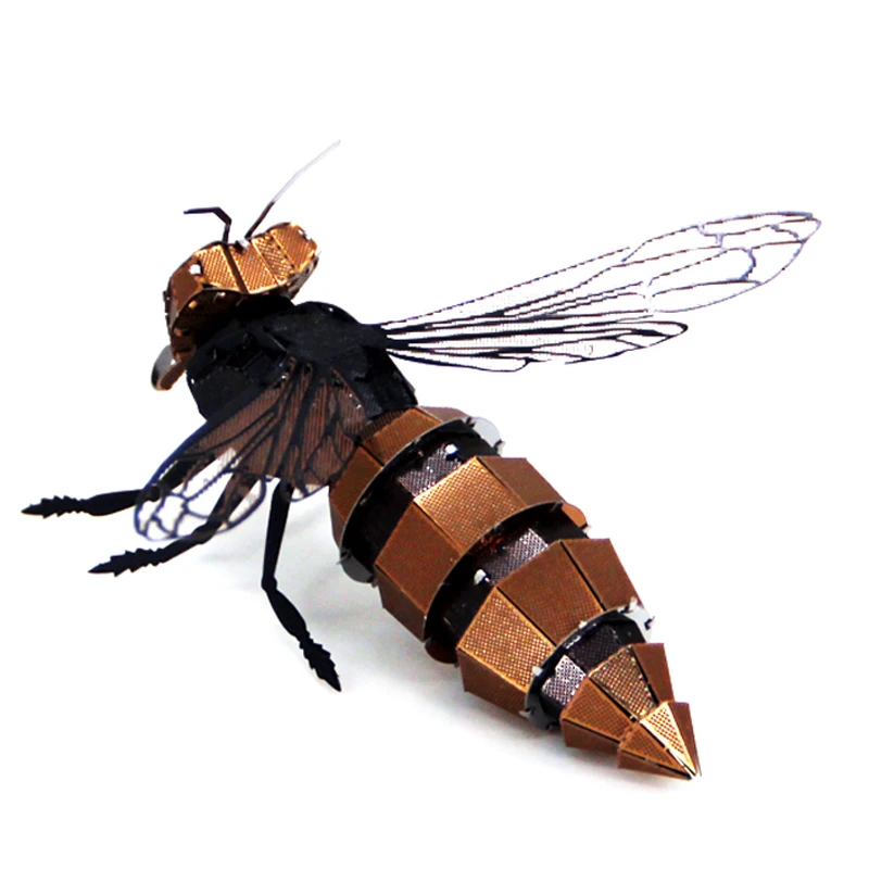 

DIY Metal 3D Puzzles Animal Wasp Model Laser Cut Manual Jigsaw Kits Adults Kids Educational Collectional Birthday Toys Hobbiess