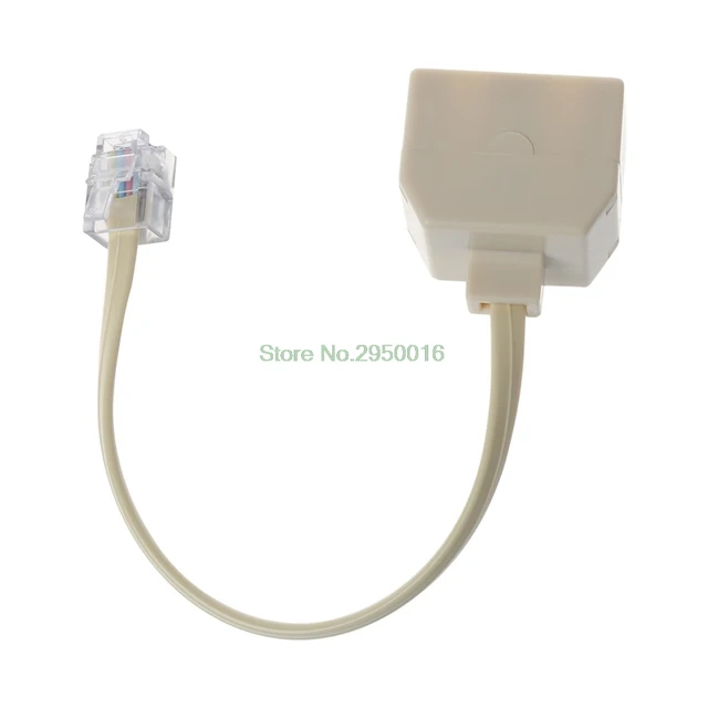Splitter RJ11 Per Telefono - Adattatore Da 1 A 2 Con Cavo, Per Fax E Linee Telefoniche - Foto 8