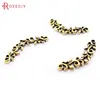 (25560)50PCS 24*8MM Antique Bronze Plated Zinc Alloy Bracelet Charms Flower vine Charms Diy Handmade Jewelry Findings Wholesale ► Photo 3/6