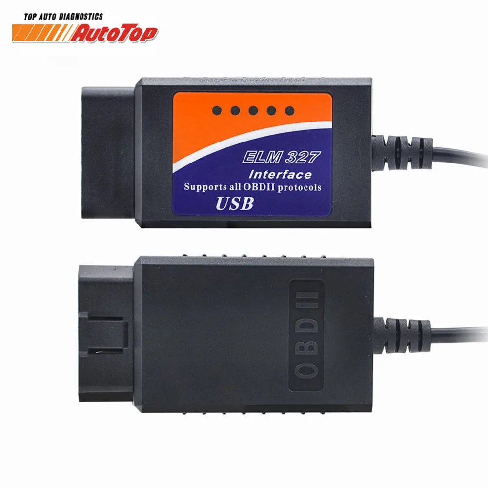 Лучший ELM327 FTDI FT232RL ODB 2 ELM 327 USB V1.5 OBD2 сканер EML Автосканер с функциями ODB2