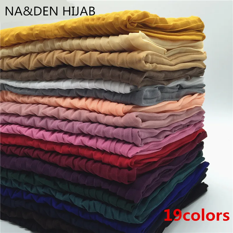 

Hot sale high quality solid color crumple chiffon fringe scarf/scarves shawl women Muslim hijab bandana pashmina echarpe 10/lot