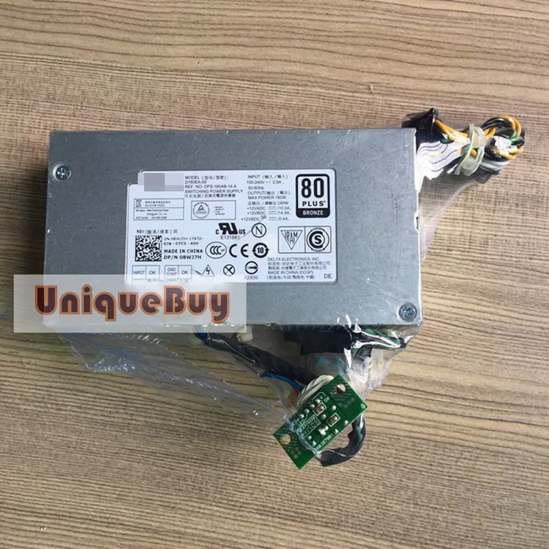 

For DELL optiplex 3030 3048 Power Supply HU180EA-00 DPS-180AB-14A D180EA-00 180W