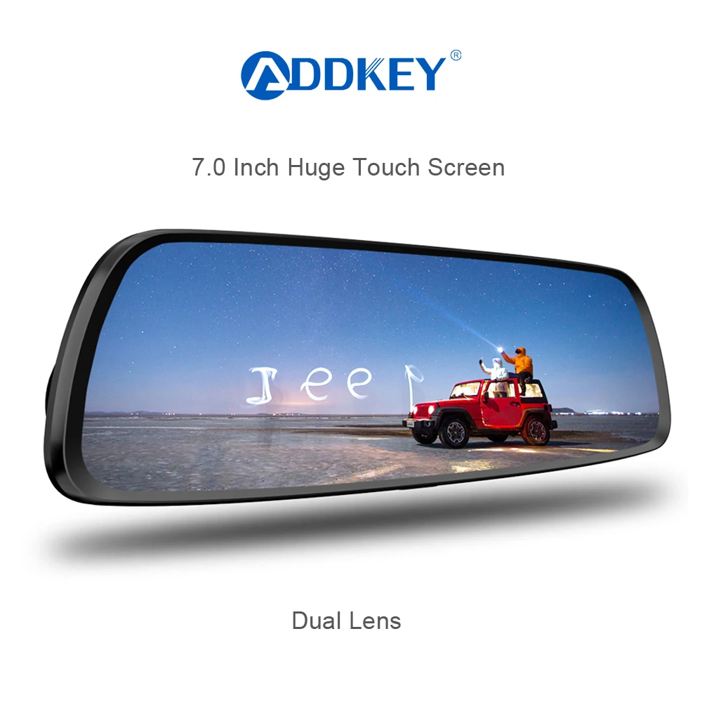 Автомобильный видеорегистратор ADDKEY Full HD 1080P 7 0 дюйма IPS сенсорный экран камера