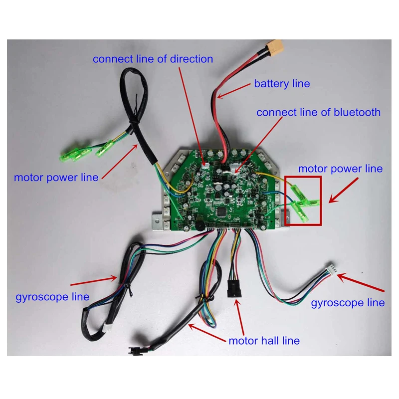 6,5/8/10 дюймов электрический самокат Управление блок материнская плата для 2-ух колесный самобалансирующийся скутер материнская плата Доски для балансирования